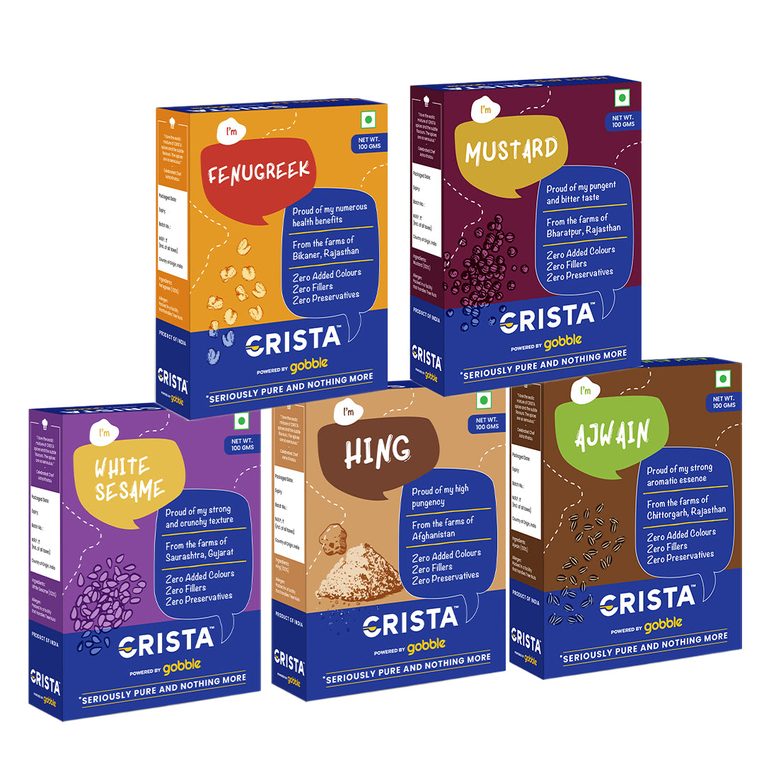 CRISTA Tempering Spices (Masala) Combo Pack