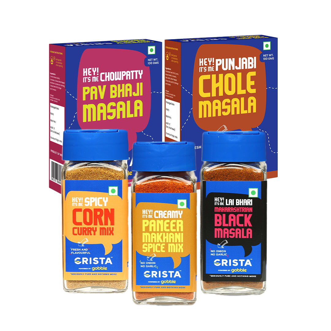 CRISTA Flavours of India - Gourmet Indian Spice Blends Combo Pack - 3