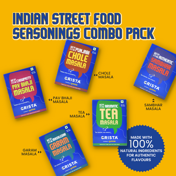 CRISTA Indian Street Food Seasonings Combo Pack- 1