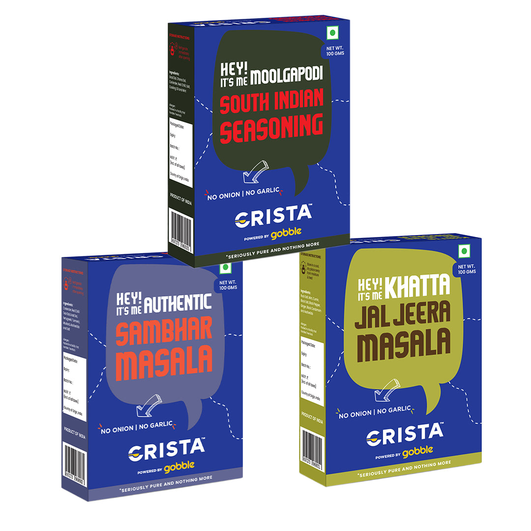 CRISTA South Indian Seasonings Combo Pack- 1